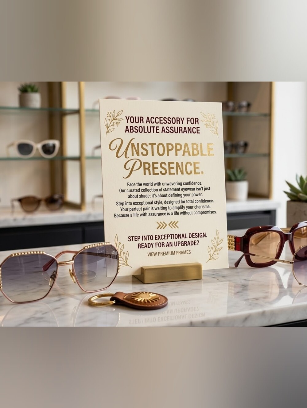 !!Clearance Sale!! Chopard Burgundy/Caramel/Gold Square Sunglasses - Picture 10 of 10